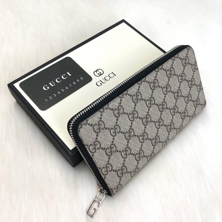 GUCCİ İMPRİME ZİP-AROUD WALLET BLACK LİMİTED